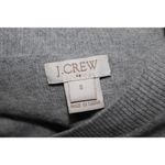 J.Crew Women's Striped Lace Teddie Merino Wool Sweater Gray Black Shirt Size S Photo 2