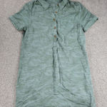 Vineyard Vines Vineyard Vines Women Shirt Margo Dress 8 Green Camo Short Sleeve Mini Photo 0