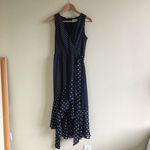 Eliza J NEW Women's Polka Dot Faux Wrap Midi Dress Sleeveless Size 2P Pe… Photo 3