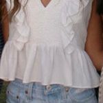 She & Sky cute white top Photo 0