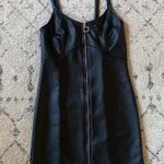 Charlotte Russe Black Leather like Zip Up Dress - NEW W/ TAG Photo 0
