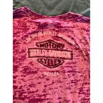 Harley Davidson Vintage Y2K Women's Small T-Shirt Bling Las Vegas Nevada Purple Photo 9