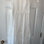 Taylor | Sleeveless White Eyelet Maxi Dress Size 8 Photo 1