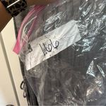 H&M  Black White Geometric Sleeveless Tie Detail Knee Length Dress‎ Elastic Waist Photo 8