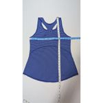Lola Tank Top Blue Striped Racerback Active Athletic Running Training Women's S Photo 4