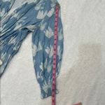 Palmacea Blue and White Floral Swimwear Resort Coverup with Flowing Design Size XS Photo 7