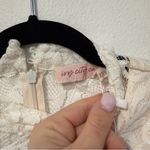 Ivy City Co Colette Cream Long Sleeve High Neck Lace Jumpsuit XXS White Photo 5