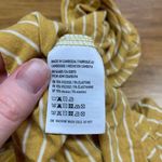 American Eagle  Top womens Medium Yellow Soft & Sexy Striped‎ Long Sleeve V-Neck Photo 4