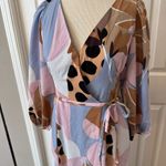 Anthropologie  Hutch Bloom Wrap Maxi Dress Sz S Open Tie Back Party Wedding Date Photo 2