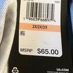 Under Armour  Rival Terry Printed Crew Neck Top 2X NWT Loose Fit Ghost Grey White Photo 9