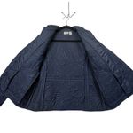Chico's Chico’s Quilted Zip Front Jacket Women’s  S / 1 Blue Lightweight Coat Textured Photo 6