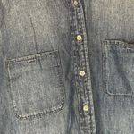 Calvin Klein Blue Cotton Collared Long Sleeve Denim Button Down Shirt Women Sz S Photo 5