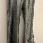 Timing  women Olive Green ribbed velour flare Pull on pants L Photo 0