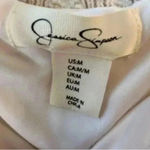 Jessica Simpson  Women's Beige Crochet A-line Midi Dress Size M Sleeveless Photo 6