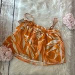 A New Day Orange and White Leaf Print Camisole Photo 3