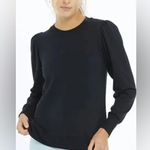 Summersalt  The Softest French Terry Puff Sleeve Pulloverblack size large Photo 0