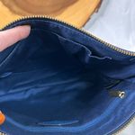 Fossil  Navy Blue Leather Crossbody Purse Zippered Top No1954 Photo 7