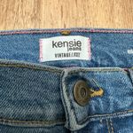 Kensie  | Ella High Rise Straight Medium Wash Distressed Denim Jeans, Size 6/28 Photo 4