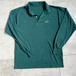 Lacoste  Green Long Sleeve Polo Shirt no tag is like size M-L Photo 6