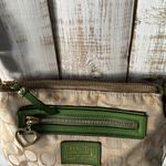 Coach  Poppy Daisy signature swing pack Green/Khaki Crossbody Bag Purse Photo 5