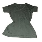 Aerie  real soft green v-neck oversized distressed short sleeve top XS Photo 0