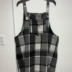 Gray and White Plaid Fleece Skirtall Black Size 3X Photo 0