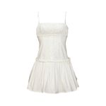 Majorelle Carly Cotton Poplin Mini Dress, White, XS Photo 4