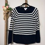 Vineyard Vines Striped Long Sleeve Crew Neck Sweater Navy White Size Medium Photo 1
