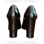 Prada  Cocco Lux Print Wo's 6 Eu 36.5 Black Croco Embossed Leather Pumps $975 NEW Photo 3