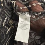 Maurice's Maurice’s Black Mesh Embroidered Fringe‎ Top Size Medium Photo 8