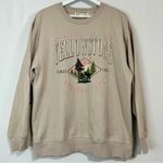 Cut & Paste Women’s Yellowstone National Park Sweatshirt Tan Size Large FLAW Photo 0