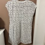 CP Shades  White & Blue Floral 100% Cotton Cap Sleeve Lightweight Tunic Dress Photo 2