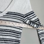 Anthropologie Lilla P White Black Striped V Photo 7