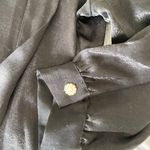 ZARA Satin Floral Jewel Button Blouse Photo 2