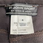 St. John Vintage Y2K Sport Chocolate Brown Stretch Twill High Rise Pant Size 4 Photo 8