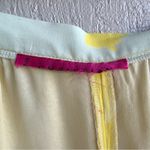 Christian LaCroix  Silk Vintage Abstract Print Palazzo Pants Yellow Blue Pink Photo 3