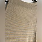 Kaileigh Kayleigh Mustard Yellow Navy Medallion Striped Mixed Material Tank XL Photo 4