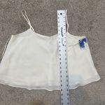 Abound new NWOT  small cami top ivory flounce drapey TS 3059 Photo 1