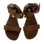 Steve Madden Steve Madden Sincere Brown Faux Leather Strappy Back Sandals Size 7.5 Photo 0