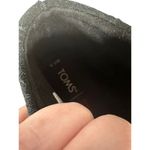 Toms Black Lace Up Wood Stackable Wedge Heeled Bootie Women Sz 7.5 Photo 9