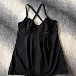 Lululemon  Dance Strap Tank Black Top Criss Cross Size 6 Small Yoga Activewear Photo 0
