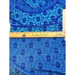 Free People  Blue Bontanical Forest Crochet Flower Lace Dress Size Medium Photo 10