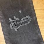 ZARA  Black Wide Leg Distressed Jeans Size 6 New High Waist Photo 9