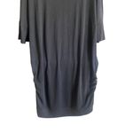 Zenana Signature Short Sleeve Black Tunic Dress with Ruched Sides. Size 2X. Photo 2