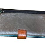 Original Prym Made In India Leather Boho Multicolor Colorblock Wallet Black Photo 2