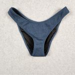 J.Crew Textured Hi Rise Cheeky Bikini Bottom Deep Midnight Jacquard M (8-10)NWT Photo 4