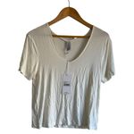 Varley  Holly Tee - Off White XS‎ V Neck Photo 3