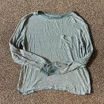 Stars Above Teal and white striped long sleeve target pajama top Photo 0