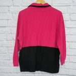 L.A. Blues Vintage Pink & Black Zip Up Sweater Photo 2