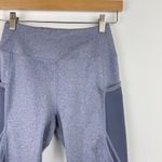 Gymshark  Sleek Sculpture 2.0 Mesh Insert Leggings In Blue Steel Gray S Photo 2